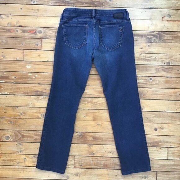 Jeans Mavi kerry mid rise straight leg size 28 stretch soft denim dark blue - Picture 3 of 11
